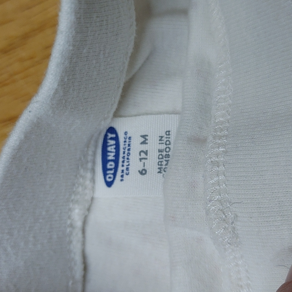 💥Bundle Only💥 OLD NAVY White with Pink Polka Dot Pants - Picture 2 of 2